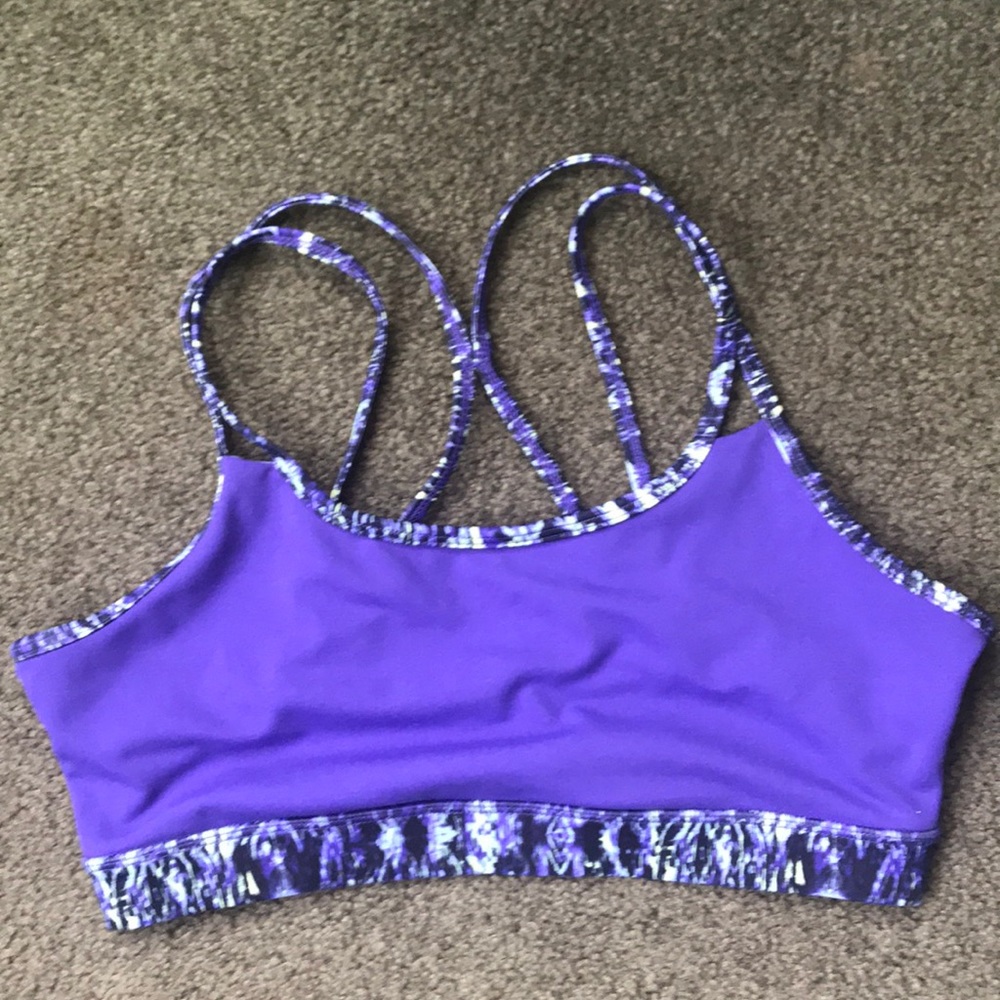 Gaiam purple sports bra